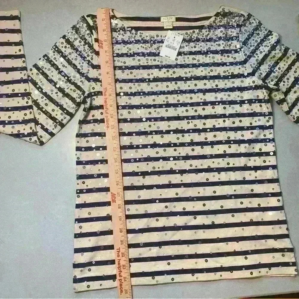 J. Crew Woman’s Sequin Top. NWT. Size S